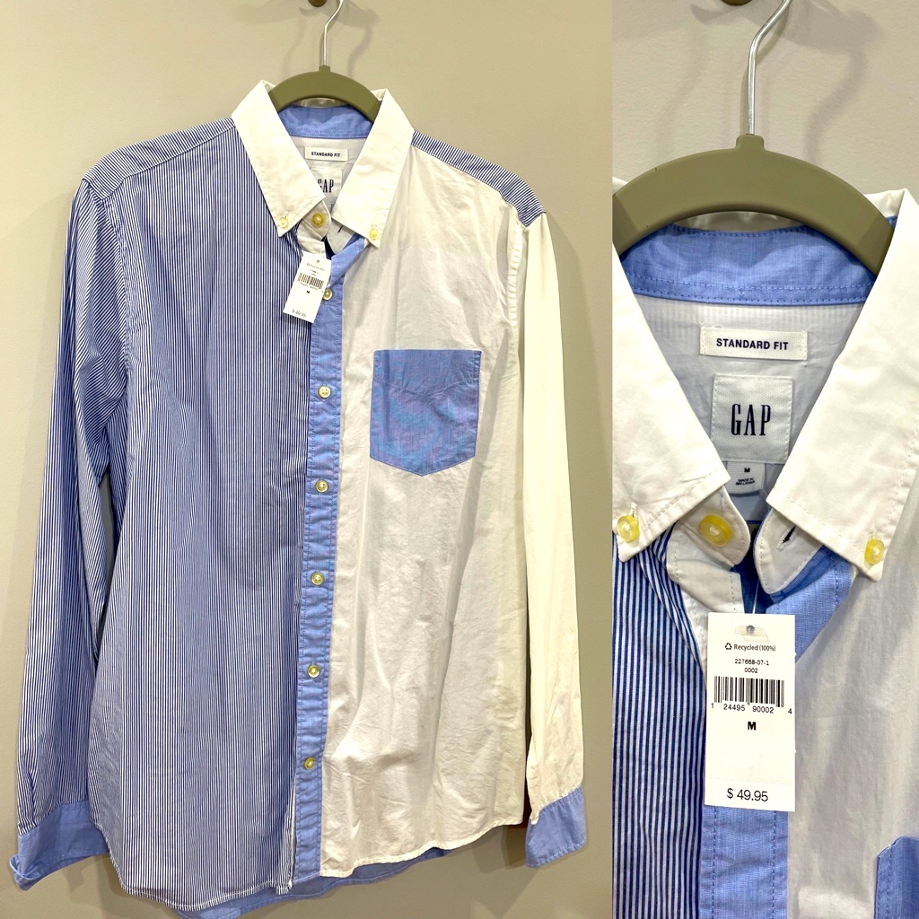 Gap Block Button Up